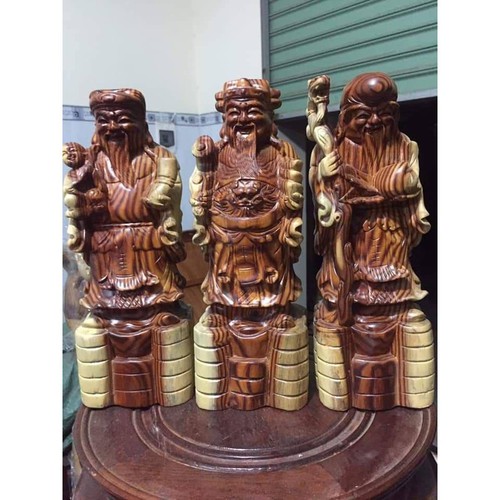 Bộ tam đa gỗ cẩm cao 40cm